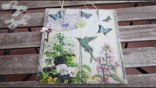 Cómo hacer un cuadrito con decoupage en relieve