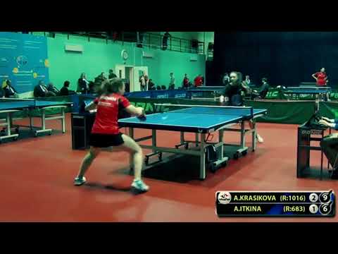 1.KRASIKOVA - ITKINA Moscow Championship table tennis настольный теннис