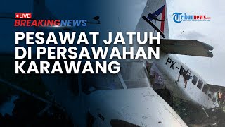 BREAKING NEWS: Bawa 5 Penumpang, Pesawat G84 Airvan Mendadak Jatuh di Area Persawahan Karawang