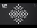 Very Beautiful 13 Dots Kambi Kolam - Easy Melikala Muggulu - Simple Ragoli With 13 Dots