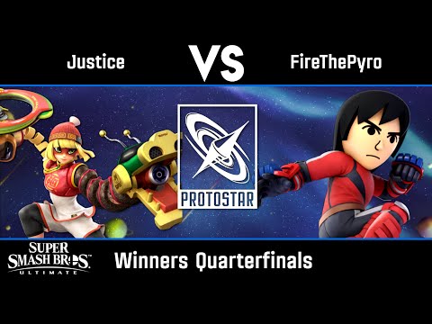 Justice (Min-Min) vs FireThePyro (Mii Brawler) - Winners Quarterfinals - Protostar #22