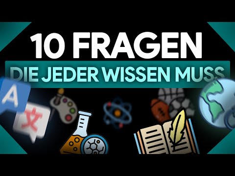 ALLGEMEINWISSEN-QUIZ | 10 FRAGEN, DIE JEDER BEANTWORTEN KÖNNEN MUSS!🧠