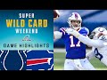 Colts vs. Bills Super Wild Card Weekend Highlights | NFL 2020 Playoffs