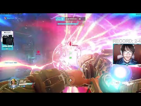 #1 BEST TANK - HARBLEU! INSANE ROADHOG + ZARYA GAMEPLAY OVERWATCH SEASON 24 TOP 500