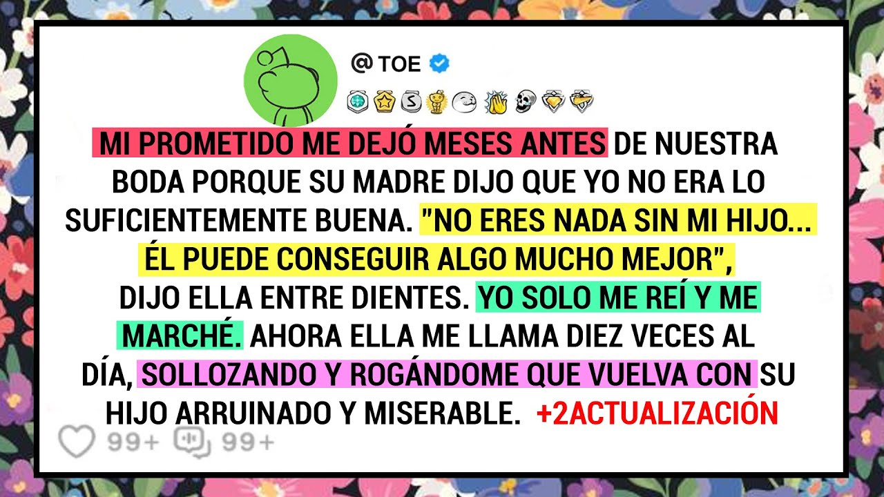 Mi prometido me dejó meses antes de nuestra boda porque su madre dijo que yo no era lo...