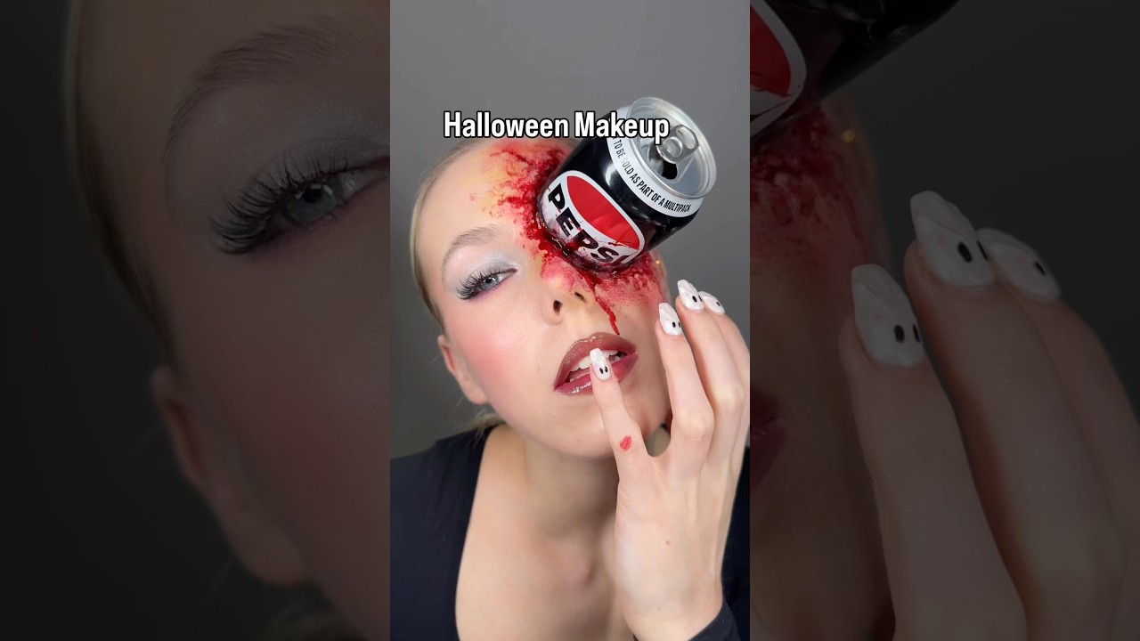 EASY HALLOWEEN MAKEUP! 🩸#halloweenmakeup #sfxmakeup #sfx #makeuptutorial