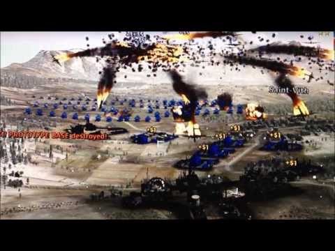 Wirbelwind Army vs Bomber Swarm (R.U.S.E.)