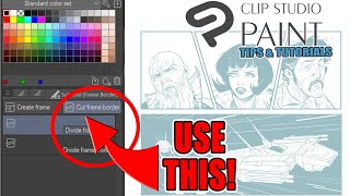 EASILY change the shape of a frame or panel in CLIP STUDIO PAINT - tips/tutorial