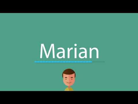 Marian pronunciation