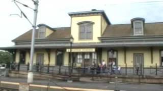 preview picture of video 'Rainy Hornshows!! From Historic Kingston Station, Including Regional 66 and P&W'