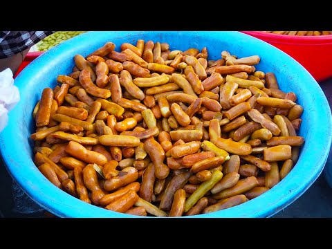 Everyday Fresh Foods For Sales - Street Food Tour Around Phnom Penh Market