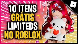 COMO CONSEGUIR 10 ITENS UGC LIMITADOS GRÁTIS NO ROBLOX - CABELOS, PELÚCIA E +