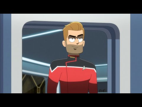 Captain Jack Ransom and new first officers - Star Trek: Lower Decks ending