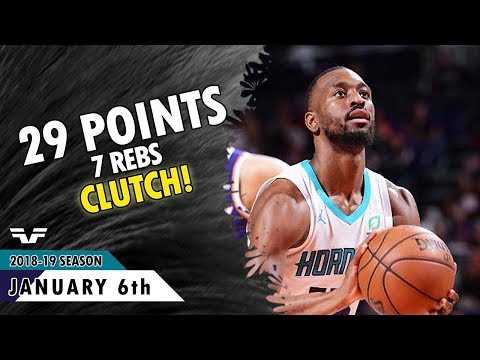 Kemba Walker - 2019.01.06 - Hornets vs Suns - 29 Pts, 7 Rebs - CLUTCH