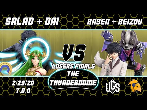 Thunderdome -  - Salad + Dai(Palutena+Joker) Vs. Kasen + Reizou(Joker+Wolf)