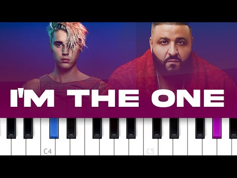DJ Khaled - I'm the One ft Justin Bieber (piano tutorial)