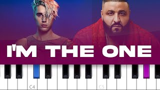 DJ Khaled - Im the One ft Justin Bieber (piano tut