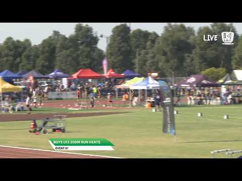 Boys U13 200m Heat 3 - 2019 State Track and Field Championships // LAVicTV