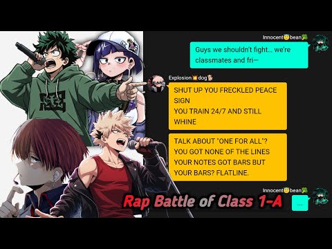 Rap Battle in Class 1-A?! Bakugo, Todoroki & Deku Go OFF 🎤 | MHA | BNHA
