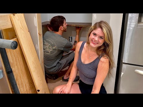 Custom Shelving OFFGRID Container House KITCHEN |Ep:124| SelfBuilt w/NO Experience