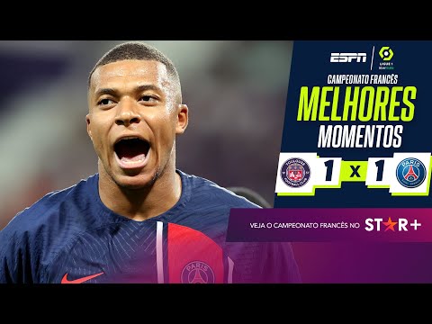 Gols e lances de Toulouse x PSG