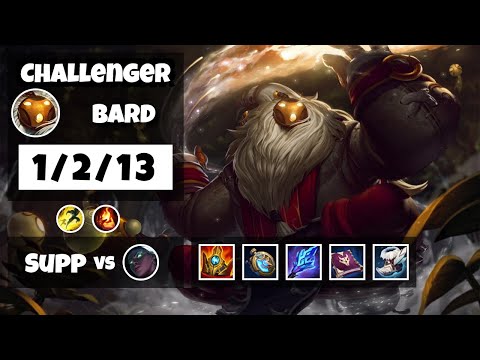 Bard Support 11.6 Challenger Gameplay Replay - S11 (1/2/13) - NA