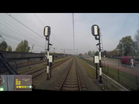 A train driver's view: Amsterdam Sloterdijk - Hoorn Kersenboogerd, SLT, 12-Nov-2016.