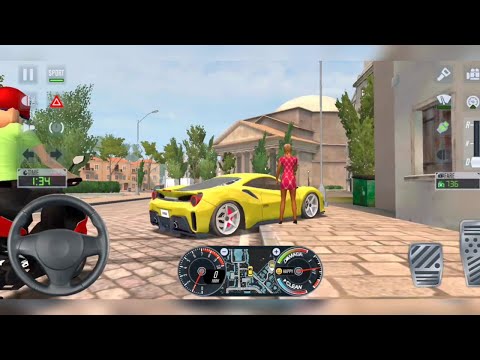 CRAZY SPEED DRIVER UBER FERRARI IN CITY 🧔🚷 Taxi Sim 2020 - Best ios Android Car Game 2021
