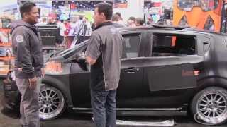 Chevy Sonic at SEMA with Carbon Fiber Panels from M2-Motoring - Eastwood