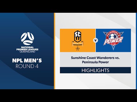 NPL Men's R4 - Sunshine Coast Wanderers vs. Peninsula Power Highlights
