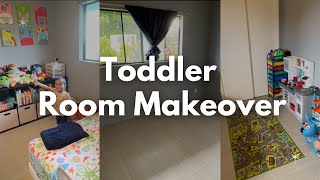TODDLER BEDROOM MAKEOVER | 3 YEAR OLD BEDROOM SET UP