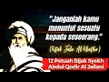 12 ADVICE OF SHEEYKH ABDUL QODIR AL JAILANI THAT SHOCKS THE SOUL AND CONSCIENCE