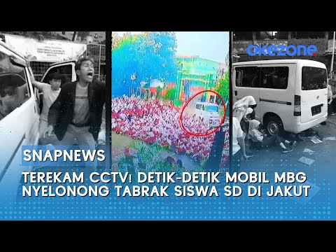 Terekam CCTV! Detik-detik Mobil MBG Nyelonong Tabrak Siswa SD di Jakut