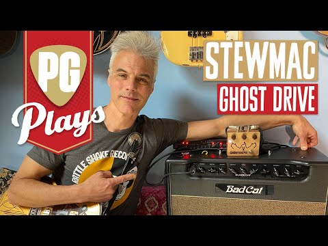 StewMac Ghost Drive Transparent Overdrive Pedal – Authentic Klon–Inspired Circuit – StewMac Professionally Built Overdrive Effects Pedal, NO ASSEMBLY REQUIRED! Gold image 17