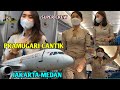 Pesawat SUPER JET AIR INDONESIA IU 880 Jakarta Medan Pramugari Cantik Super Air Jet Terbaru