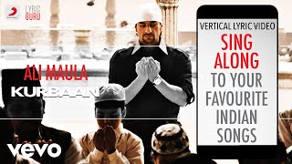 Ali Maula - Kurbaan|Official Bollywood Lyrics|Salim Merchant