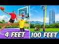 1v1 Basketball But The Hoops Get Increasingly TALLER