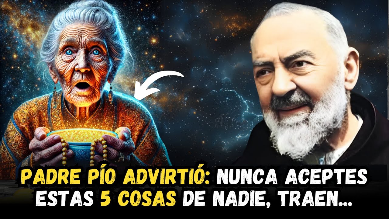 PADRE PÍO ADVIRTIÓ: NUNCA ACEPTES ESTAS 5 COSAS DE NADIE, ¡TRAEN MALA SUERTE!...