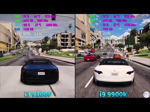 i3 9100F vs i9 9900k RTX 2080 Ti Test in 9 Games 1080pFHR [ Word test game ]