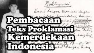 Download lagu Pembacaan Teks Proklamasi Kemerdekaan Indonesia mp3 Download lagu Pembacaan Teks Proklamasi Kemerdekaan Indonesia mp3
