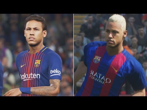 PES 2018 vs PES 2017 Comparison HD