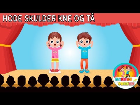 Hode skulder kne og tå  | barnerim for småbarn | Norske Barnesanger