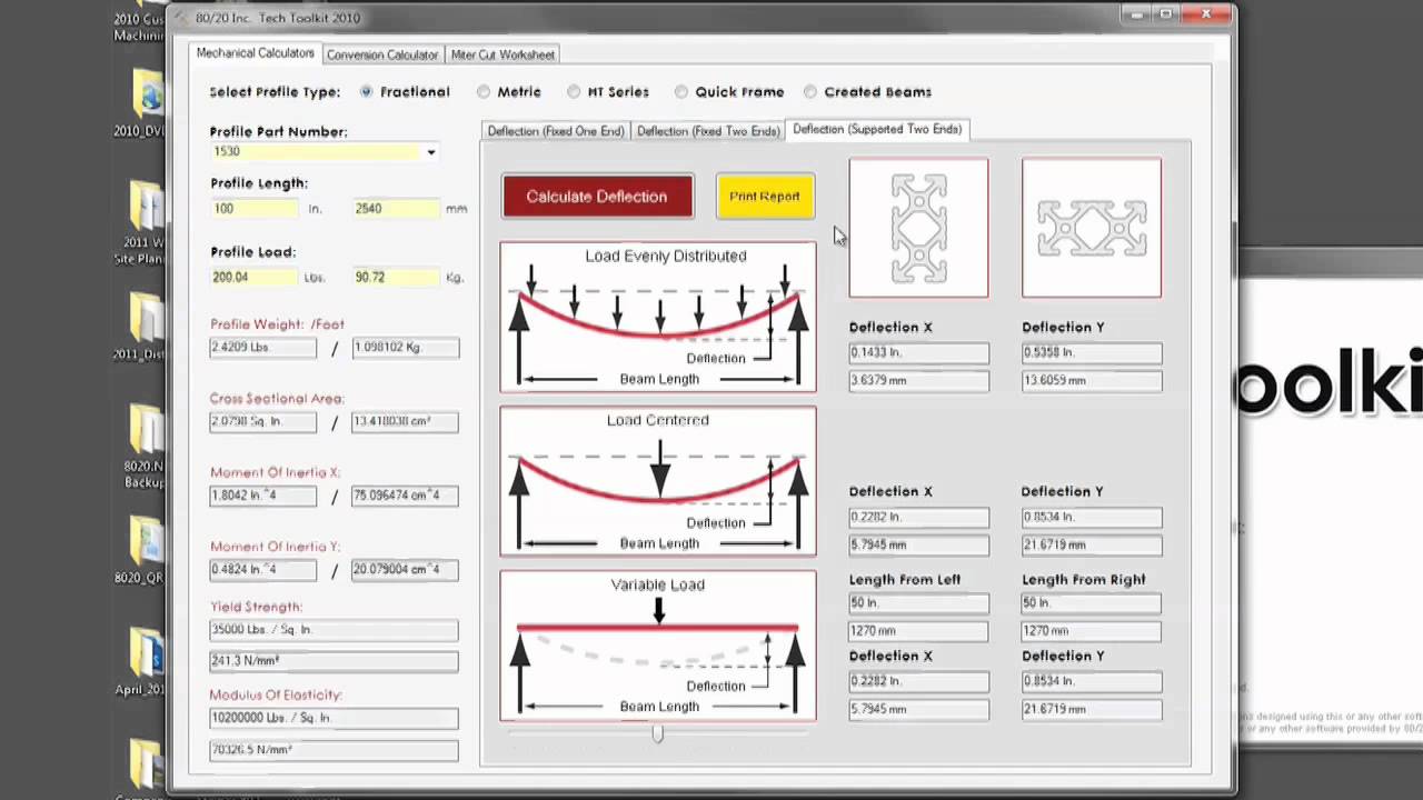 80/20: Tech Toolkit™ - How to Use the Deflection Calculator