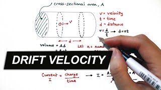 Drift Velocity Derivation - A Level Physics