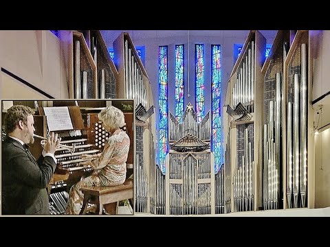 Clarke | TRUMPET VOLUNTARY | Diane Bish & Stacy Blair at Coral Ridge Church, Fort Lauderdale