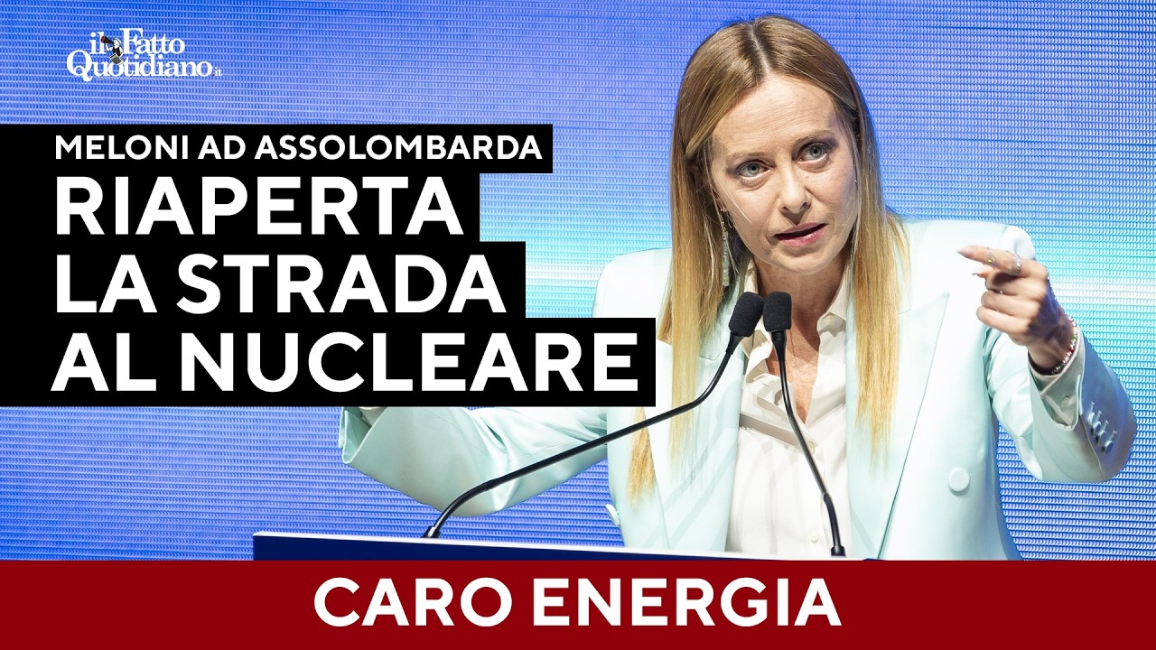 Meloni rilancia il nucleare: “Prima produzione di energia entro il prossimo decennio”