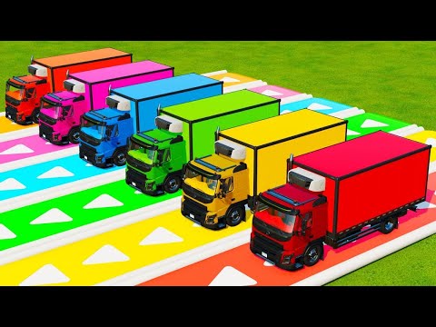 TRANSPORTING ARMOURED POLICE CARS, AMBULANCE & FIRE ENGINE WITH BIG TRUCKS! Farming Simulator 22