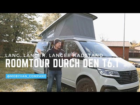 ROOM TOUR through the VW T6 CAMPER with long wheelbase from MOBY VAN