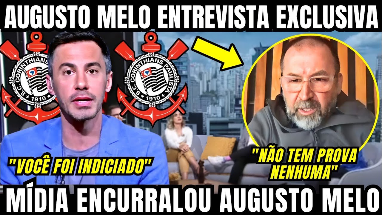ENTREVISTA DE AUGUSTO MELO AGORA AO VIVO A ESPN / MÍDIA ENCURRALOU AUGUSTO MELO QUE FALOU TUDO