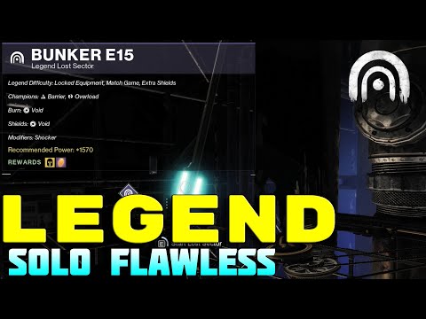 Destiny 2 Bunker E15 Lost Sector Legend Solo Flawless | Location In Europa